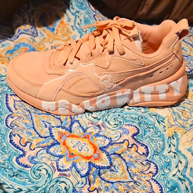 Hello Kitty Womens Peach Sneakers Hello Kitty Womens Peach Sneakers